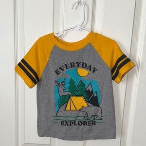 Jumping Beans Gray and Yellow Explorer Adventure Tee